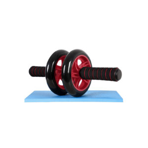 SONGMICS Ab Roller with Exercise Mat Red