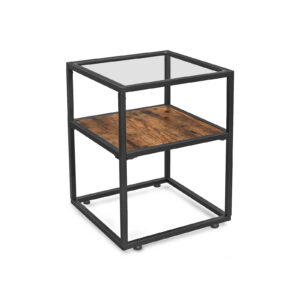 VASAGLE Sideboard with glass top