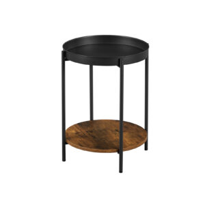 VASAGLE Side table with removable tray