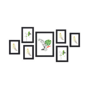 SONGMICS 7 valokuvan kehykset, musta