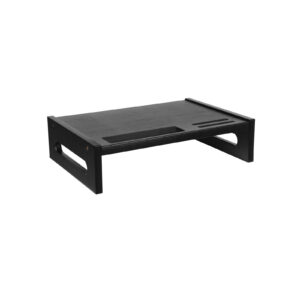 SONGMICS Bamboo Monitor Stand Black