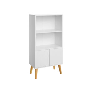 VASAGLE Scandinavian white bookcase