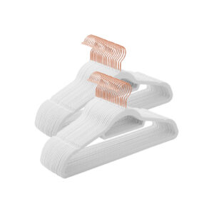 SONGMICS b?jle 50-pak i hvid velour