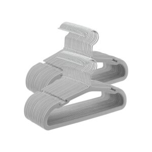 SONGMICS Baby Clothes Hangers 50-Piece Set 28 x 17.5 cm Dove Gray