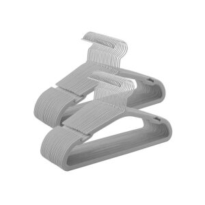 SONGMICS Children's Clothes Hangers, Set of 50, 35 x 20 cm, dove gray