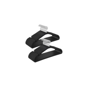 SONGMICS b?jle i plast med drejelige kroge, bl?ksort