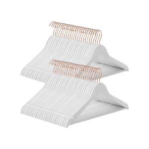 SONGMICS b?jle 50-pak med kroge i rosaguld