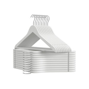 SONGMICS klädhängare i trä, 20-pack