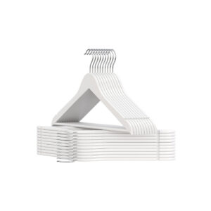 SONGMICS puinen henkari 30 kpl:n sarja, 360° kääntyvillä koukkuilla, pilvinen valkoinen