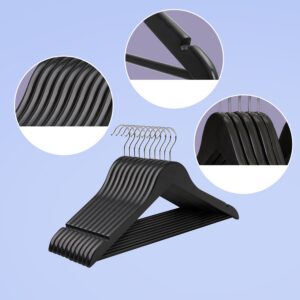 SONGMICS klädhängare i trä, 20-pack, hängare i massivt trä