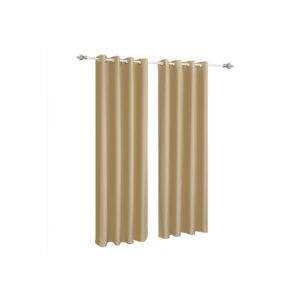 SONGMICS Blackout Curtain Champagne