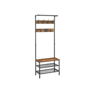 VASAGLE vaatekaappi teollisuustyylisillä hyllyillä