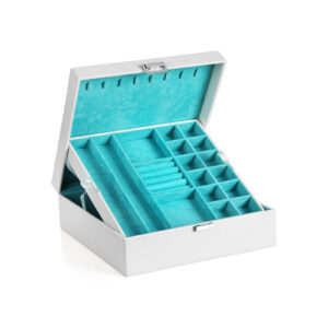 SONGMICS Diskret smykkeskrin Hvid