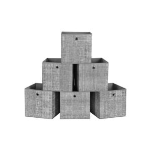 SONGMICS Foldbare opbevaringsbokse, 6 stk. s?t