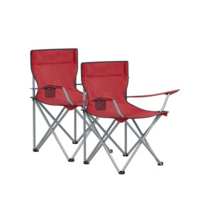 SONGMICS Camping Chair 2-Piece Set, Foldable