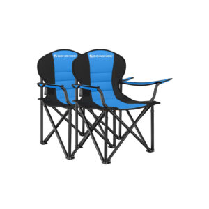 SONGMICS Fällbar campingstol blå