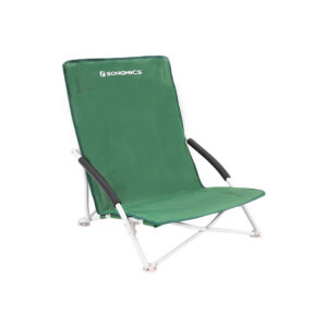 SONGMICS beach chair with high backrest comfortable