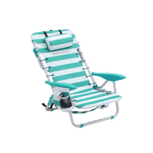 SONGMICS beach chair with removable headrest