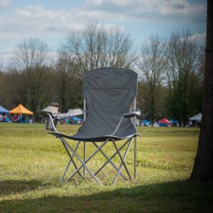 SONGMICS Camping Chair 2-Piece Set, Fishing Chair, Load Capacity up to 150 kg