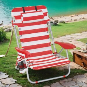 SONGMICS beach chair, camping chair, foldable