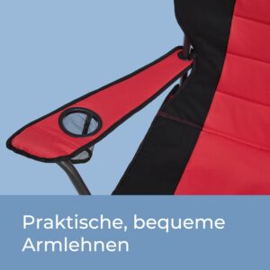 SONGMICS folding beach chair, camping chair, load capacity up to 250 kg