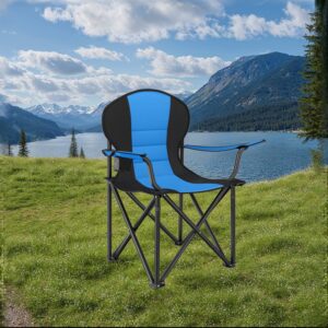 SONGMICS folding beach chair, camping chair, load capacity up to 250 kg