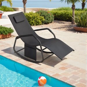 SONGMICS gyngestol, 151 x 56 x 90 cm, liggestol