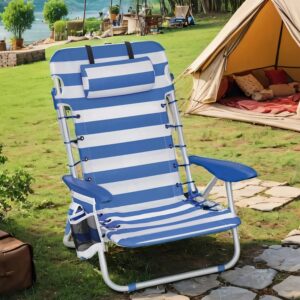 SONGMICS beach chair, camping chair, foldable