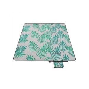 SONGMICS picnic-t?ppe 200 x 200 cm gr?t med tropisk bregne