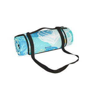 SONGMICS Picnict?ppe 200 x 200 cm stort akvamarin med strandmotiver