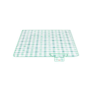 SONGMICS picnic-t?ppe 200 x 200 cm vandt?t gr?n-hvid