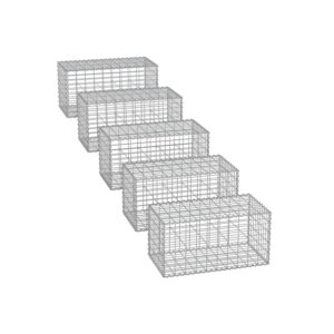 SONGMICS wire baskets with 5 x 10 cm mesh size, set of 5