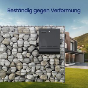 SONGMICS gabionikori, metallinen kivikori, silmäkoko 5 x 10 cm, muurauskiviä varten, galvanoitu