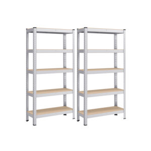 SONGMICS Heavy-duty shelf with silver steel frame