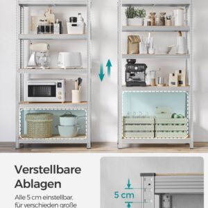 SONGMICS Lagerreoler 2-pak s?lv