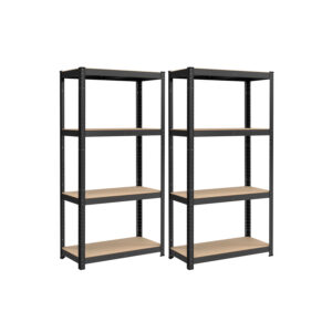 SONGMICS heavy-duty shelf with steel frame, black
