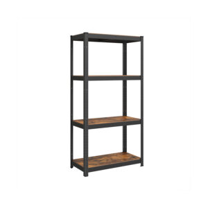 SONGMICS Adjustable standing shelf with 4 shelves 40 x 80 x 160 cm vintage brown-black