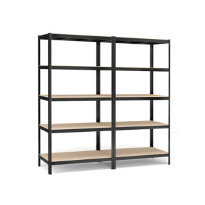 SONGMICS 2-delt k?lderreol 200 cm h?j sort