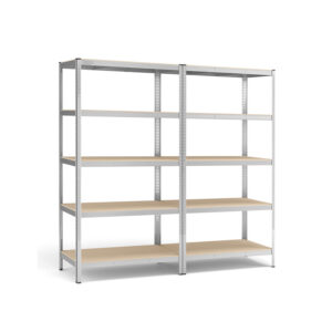 SONGMICS 2-delt s?t k?lderhylder 200 cm h?je s?lvfarvede