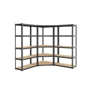 SONGMICS Corner Shelf Set 5 Levels Load capacity up to 2625 kg