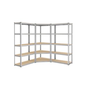 SONGMICS Corner Shelf Set with 5 Levels, Load Capacity up to 2625 kg