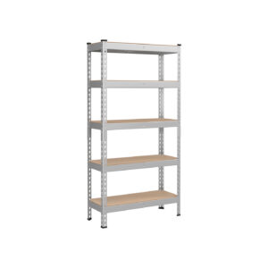 SONGMICS Heavy-duty shelf with 5 shelves 30 x 75 x 150 cm silver