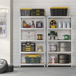 SONGMICS Heavy-duty shelf set of 2, storage shelf, 40 x 90 x 180 cm