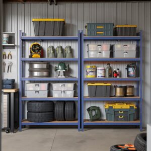 SONGMICS lagerreol, 60 x 120 x 200 cm, reol til tunge genstande