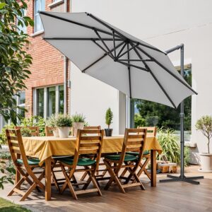 SONGMICS aurinkovarjo, riippuva aurinkovarjo, 300 cm