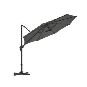 SONGMICS Cantilever Umbrella Gray