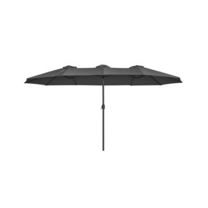 SONGMICS Large Parasol 460 x 270 cm Gray