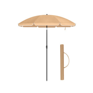 SONGMICS Beach Umbrella Taupe