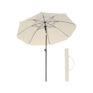 SONGMICS Beach Parasol, Beige