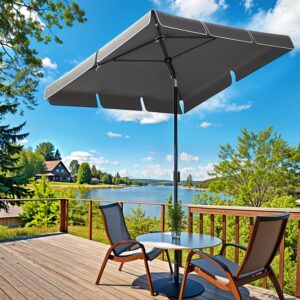 SONGMICS aurinkovarjo 230 x 150 cm, parvekeaurinkovarjo UPF 50+, aurinkosuoja